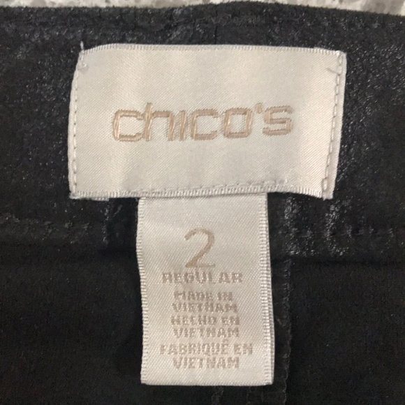 {Chico’s} Faux Suede Knit Pants size 2 - Picture 7 of 10